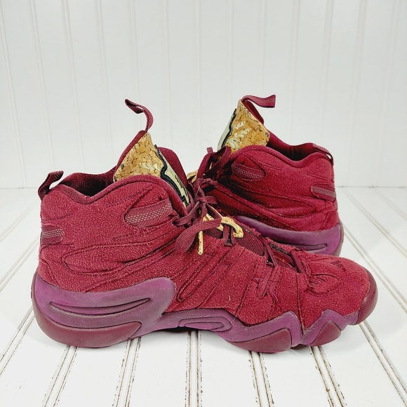 Adidas Crazy 8 Kobe Vino Pack Burgundy Red High Toe Athleisure Sneakers F463 - Picture 2 of 9